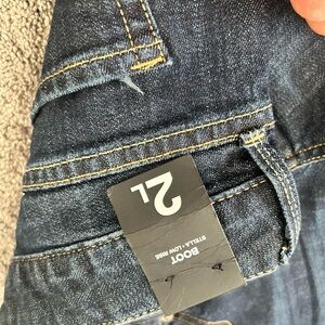 Express Dark Blue Boot Cut Jeans